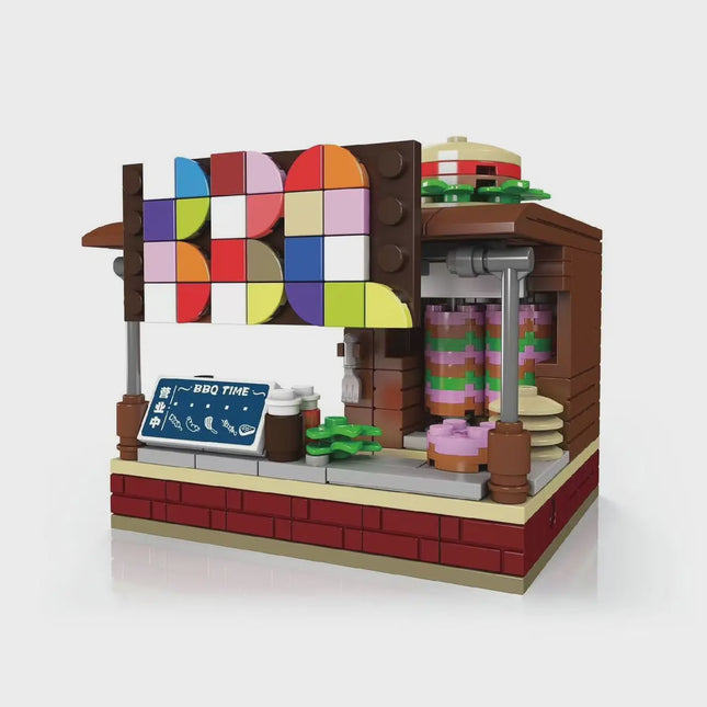Mould King Mini-Stall BBQ Stand Building Bricks 249pcs 24028