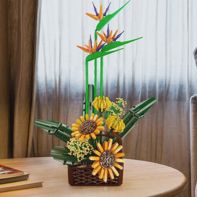 Mould King 10024 Birds of Paradise Flower Bouquet Building Set 1608 PCS