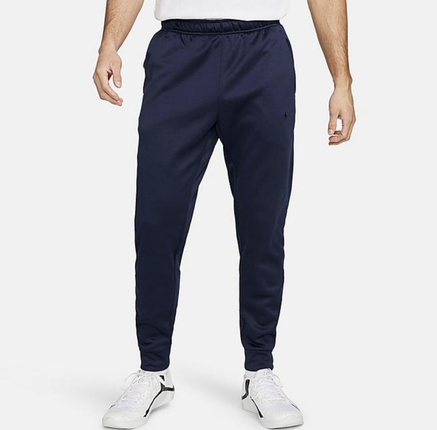 MEN'S NIKE THERMA-FIT TAPERED FITNESS SWEATPANTS - NAVY -DQ5405-451