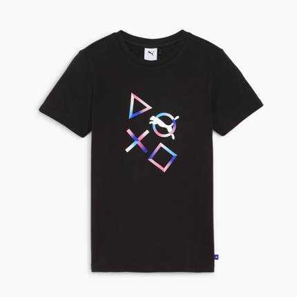 Kids Puma X Playstation Tee BLK Sportstyle Core Prime Co-Lab - 624862 01