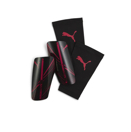 M Attacanto Sleeve Shn Guard BLK-POI PINK Teamsport Football - 030887 03