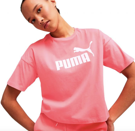 Womens ESS CROPPED LOGO TEE - 586866 91