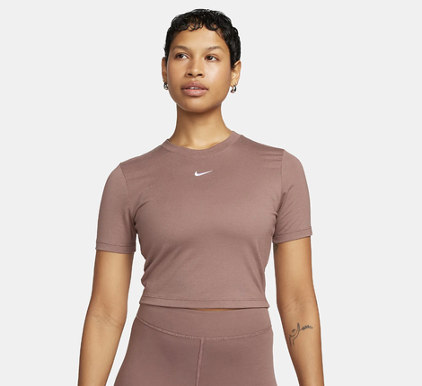 W NSW TEE ESSNTL SLIM CR SMOKEY/MAUVE - FB2873-208