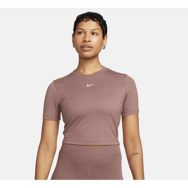 W NSW TEE ESSNTL SLIM CR SMOKEY/MAUVE - FB2873-208