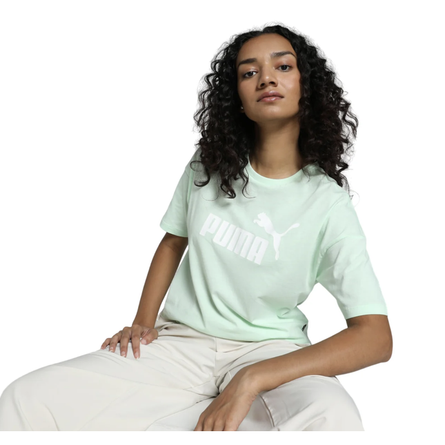 ESS CROPPED LOGO TEE W - MINT - 586866 88