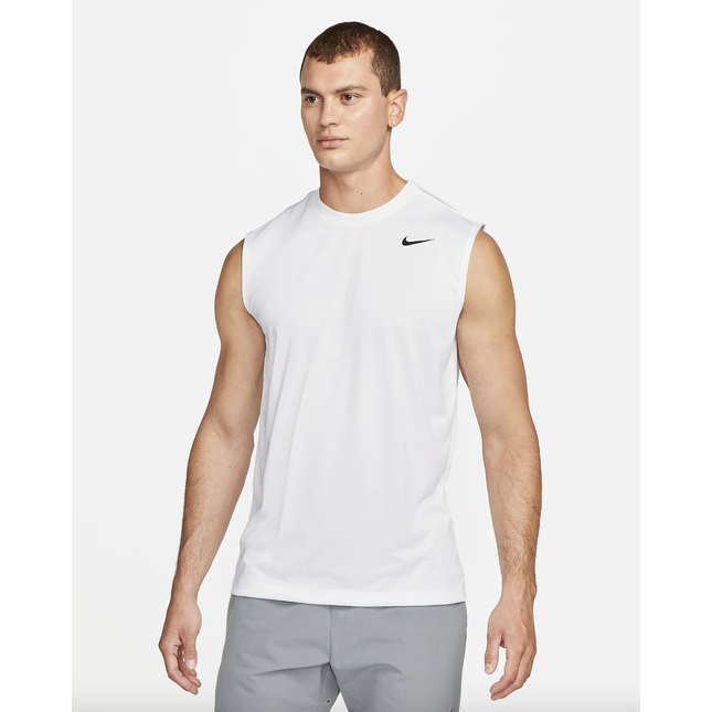 Nike Men's Dri-FIT Legend Sleeveless Fitness T-Shirt WHITE - DX0991-100