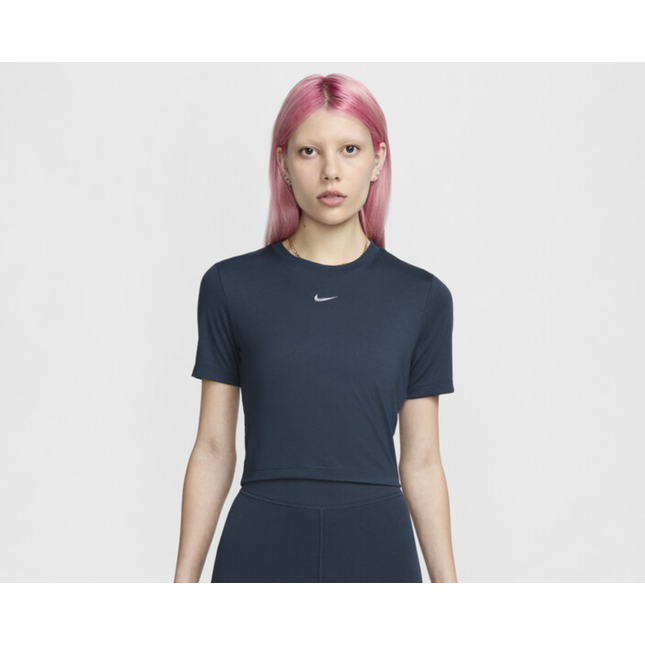Nike Women's Sportswear Essential Slim Cropped T-Shirt in Blue - FB2873-478