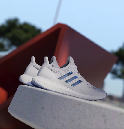 W ULTRABOOST 1.0 SHOES - WHITE/BLUE - JH6582