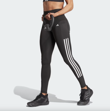 Optime 3-Stripes Full-Length Leggings  BLACK - IT9105