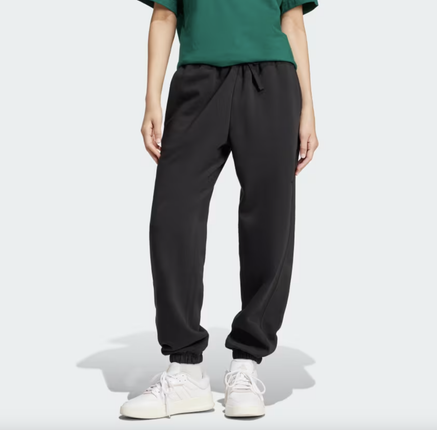 W ALL SZN Fleece Loose Pants - BLACK - IW1024