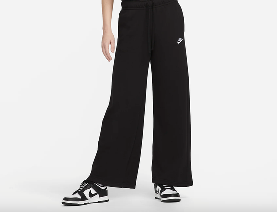 Nike Sportswear Club Fleece Women's Mid-Rise Wide-Leg Sweatpants - FB2727-010