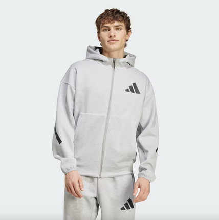 Z.N.E. Full-Zip Hooded Track Jacket GREY- JF2450