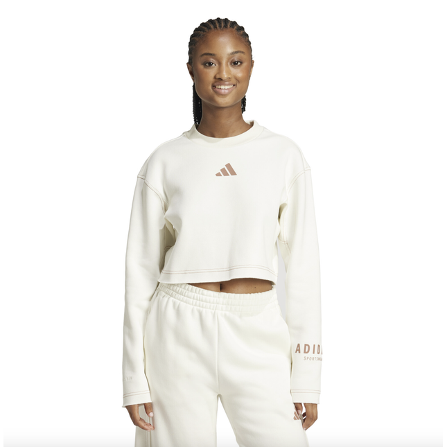 Women's crop sweatshirt adidas All Szn GraphicJJ4510