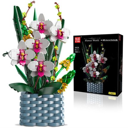 Mould King 10025 Eternal Butterfly Bouquet Building Set 1158 PCS