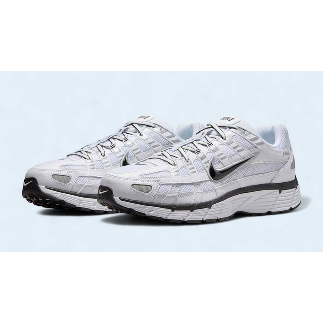 Nike P-6000 White Metallic Silver Black - CD6404-107