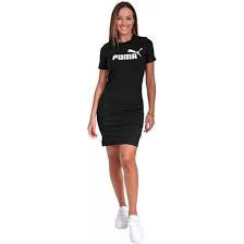ESS SLIM TEE DRESS W - BLACK - 848349 01