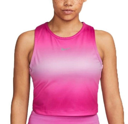 W NK DF SWSH PRNT CROP TANK PINK - DX1033-623