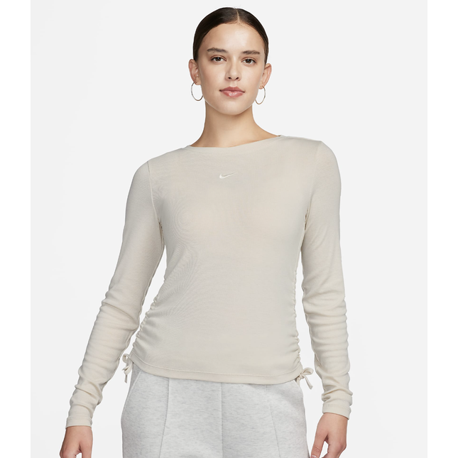 Women's Ribbed Long-Sleeve Mod Crop Top - FB8717-104