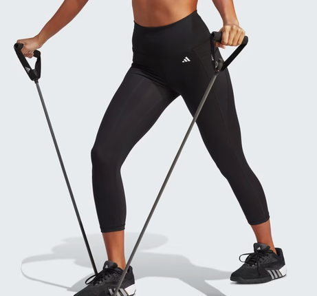 OPTIME STASH POCKET HIGH-WAISTED 3/4 LEGGINGS - BLK - HS9932