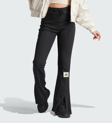 LOUNGE RIBBED FLARED-LEG PANTS - IJ8454