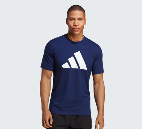 TRAIN ESSENTIALS FEELREADY LOGO TRAINING T-SHIRT - DKBLUE - IB8275