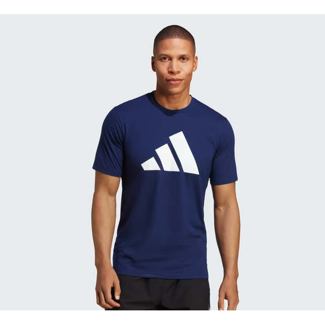 TRAIN ESSENTIALS FEELREADY LOGO TRAINING T-SHIRT - DKBLUE - IB8275