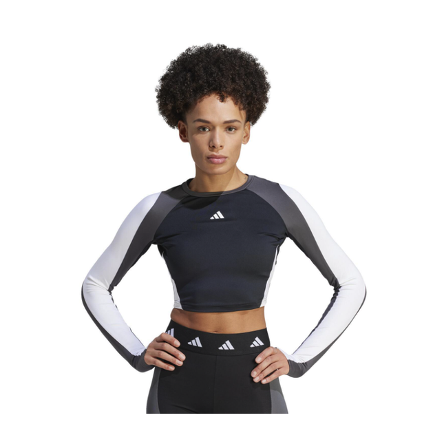Women's long sleeve jersey adidas Techfit Aeroready Colorblock - HY0410