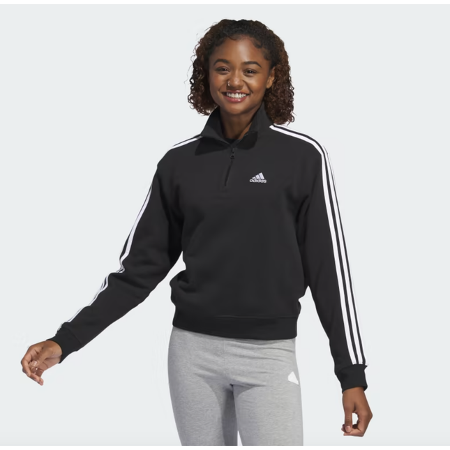 ESSENTIALS 3-STRIPES QUARTER-ZIP SWEATSHIRT. - IC8780