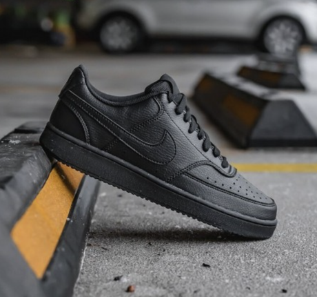 NIKE COURT VISION LOW NN - BLACK/BLACK- DH2987-002