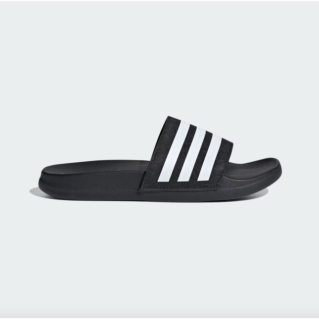 KIDS ADILETTE COMFORT SLIDES- BLACK/WHITE - IF6118