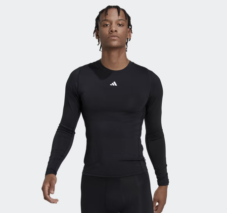 M TECHFIT TRAINING LONG SLEEVE TEE BLACK - HK2336