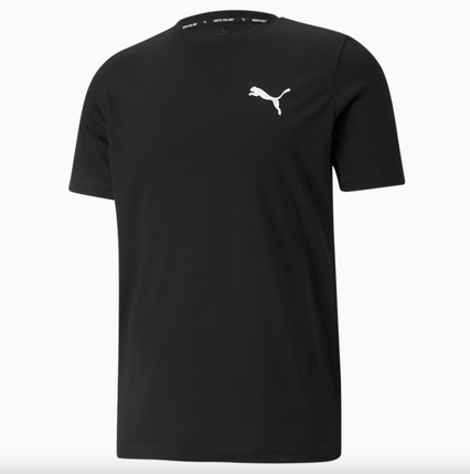 Active Small Logo Men's Tee - BLACK - 586725 01