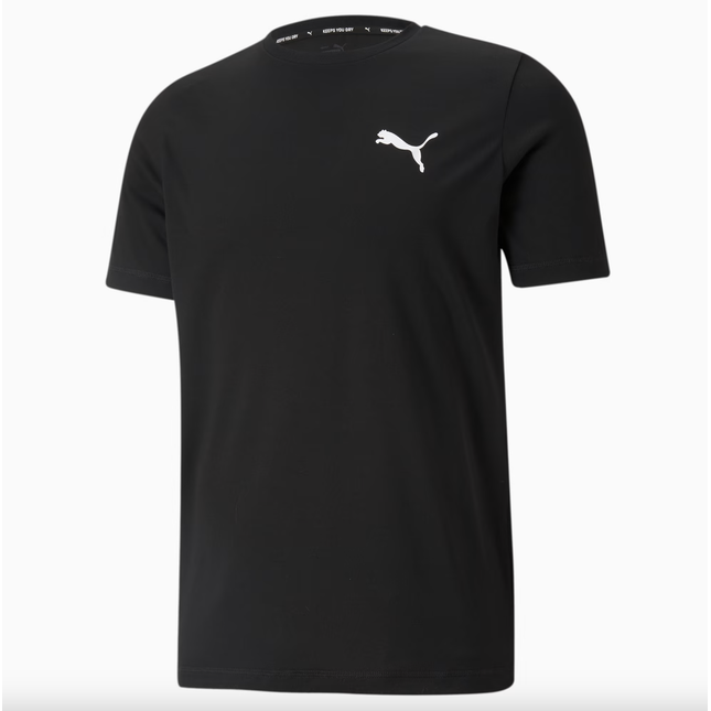 Active Small Logo Men's Tee - BLACK - 586725 01