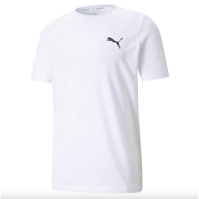 Active Small Logo Men's Tee - WHITE - 586725 02