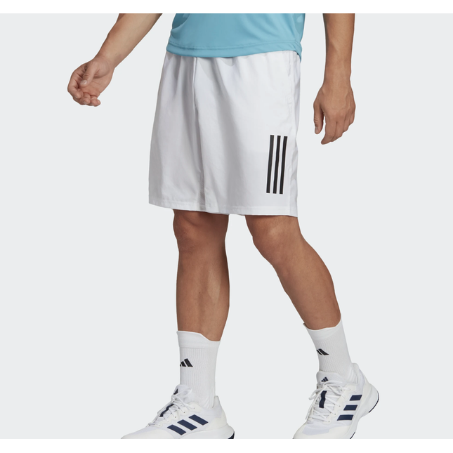 CLUB 3STR SHORT WHITE - HS3251